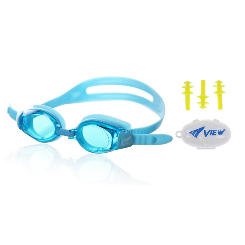 Bộ kính bơi view cho trẻ em từ 4-9 tuổi v730j và nút bơi nhét tai ep405 - hàng chính hãng 100% sản xuất tại nhật bản
