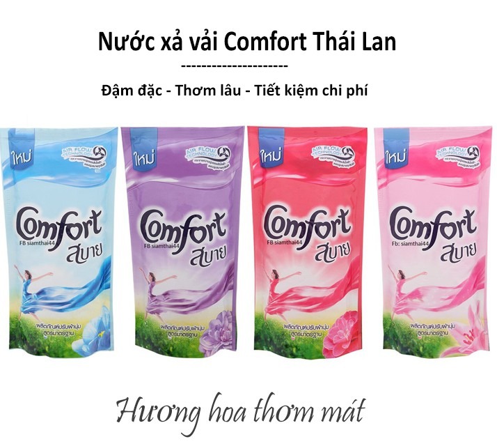 Túi nước xả vải comfor thái lan 580ml