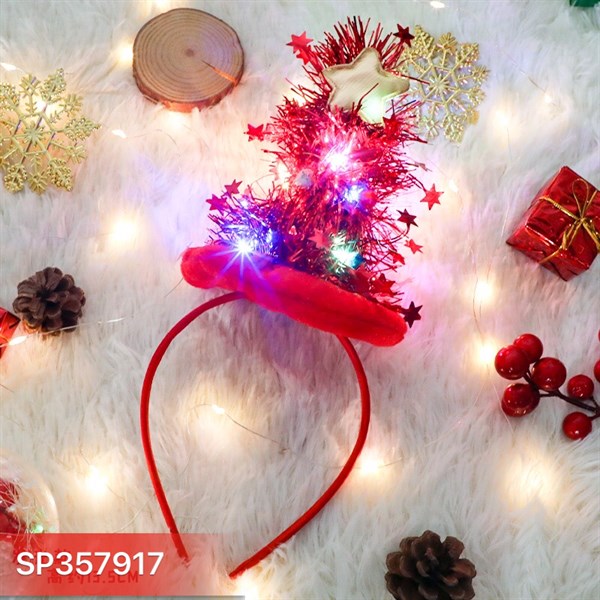 Cài tóc Noel hình cây thông QT