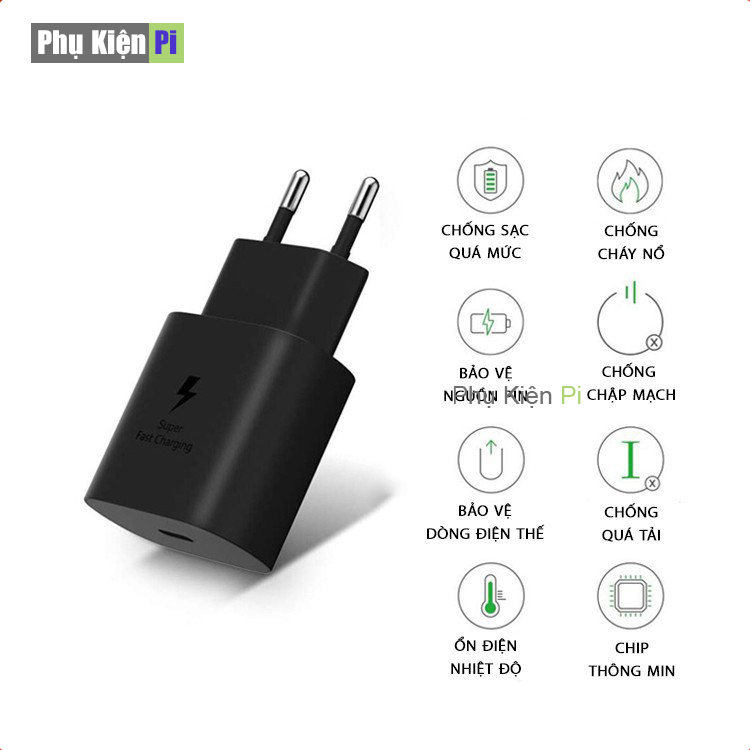 Củ sạc 25w samsung sạc nhanh cổng c chính hãng