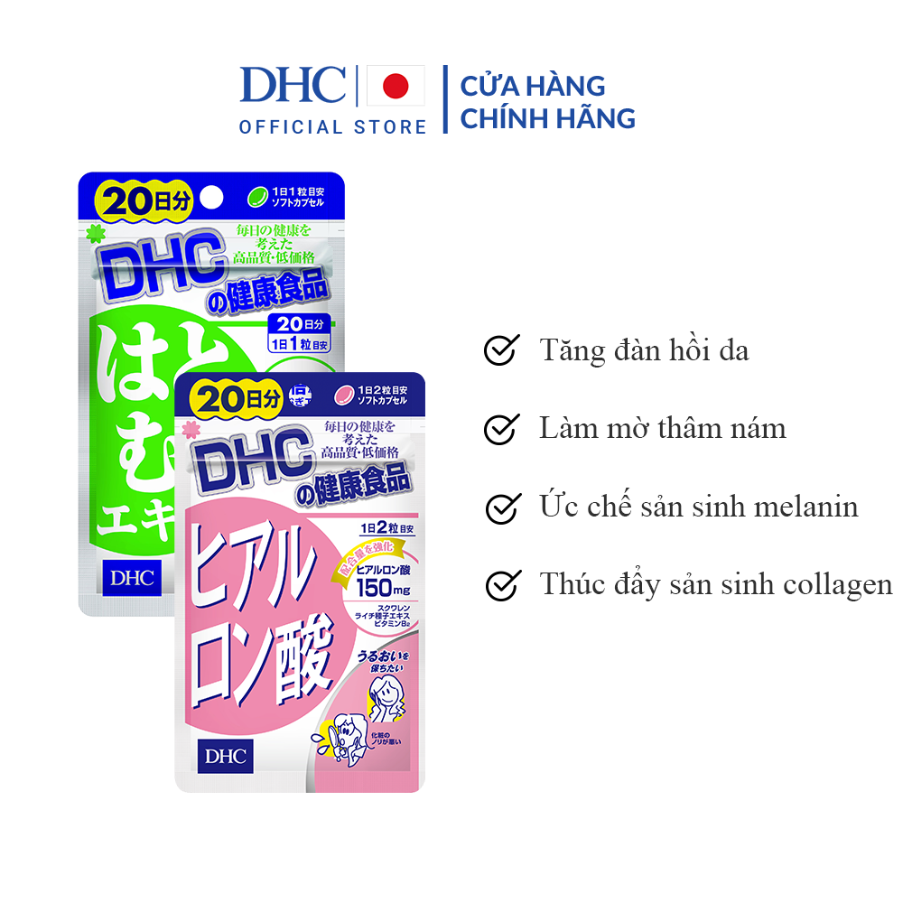 Combo tpbvsk dhc adlay extract + hyaluronic acid 20 ngày