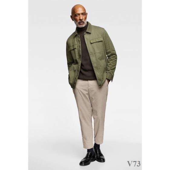 [SALE OFF, Freeship] Áo Khoác kaki nam hiệu Zara Chính Hãng có cả Bigsize cho người mập béo!