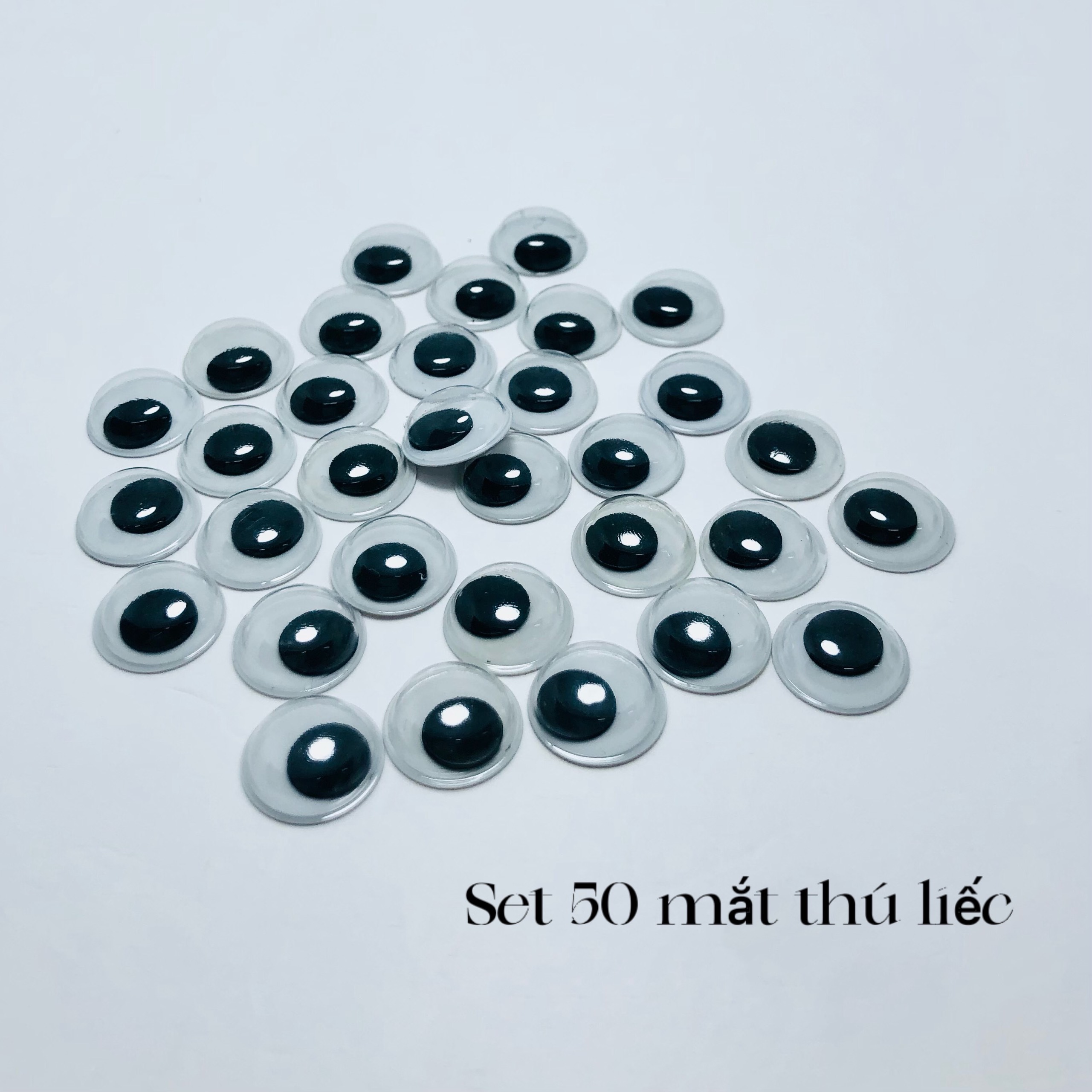 Set 50 mắt thú liếc kèm dính