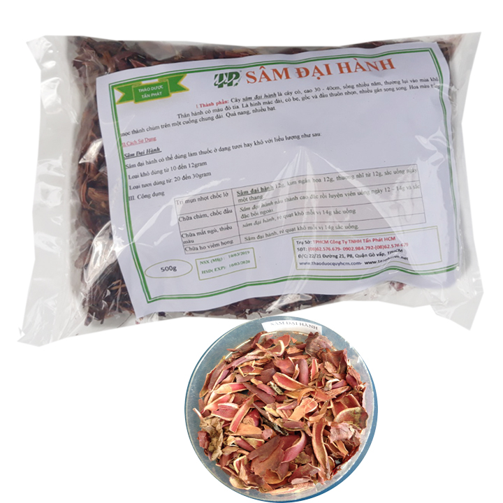 Sâm đại hành sấy khô 500g, Thơm, Sạch, Trà sâm đại hành khô bổ máu, Điều hòa khí huyết, Giảm đau đầu mệt mỏi - Thảo Dược Tấn Phát