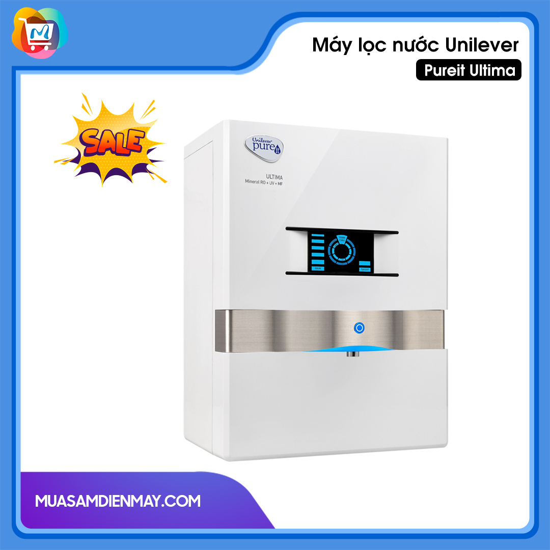 Máy lọc nước pureit ultima - công nghệ ro + uv + mf - dòng cao cấp - công suất lọc 4000l - hàng chính hãng bảo hành 12 tháng.