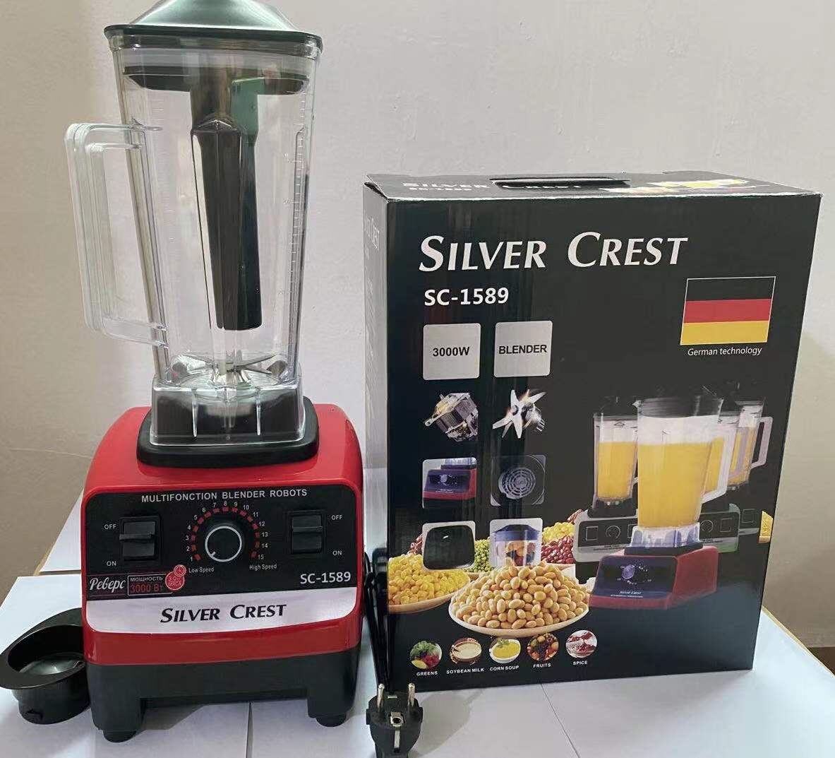 Máy Xay Sinh Tố Công Nghiệp SILVER CREST SC-1589, Máy Xay Công Nghiệp công suất lớn 3000W