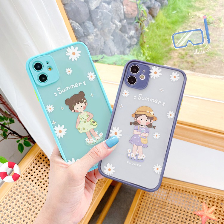 Ốp iphone,Ốp lưng viền nhám 7plus/8plus/x/xs/xsmax/11/11promax/6/6s/6plus/6plus/7/8 - OSSAN V02