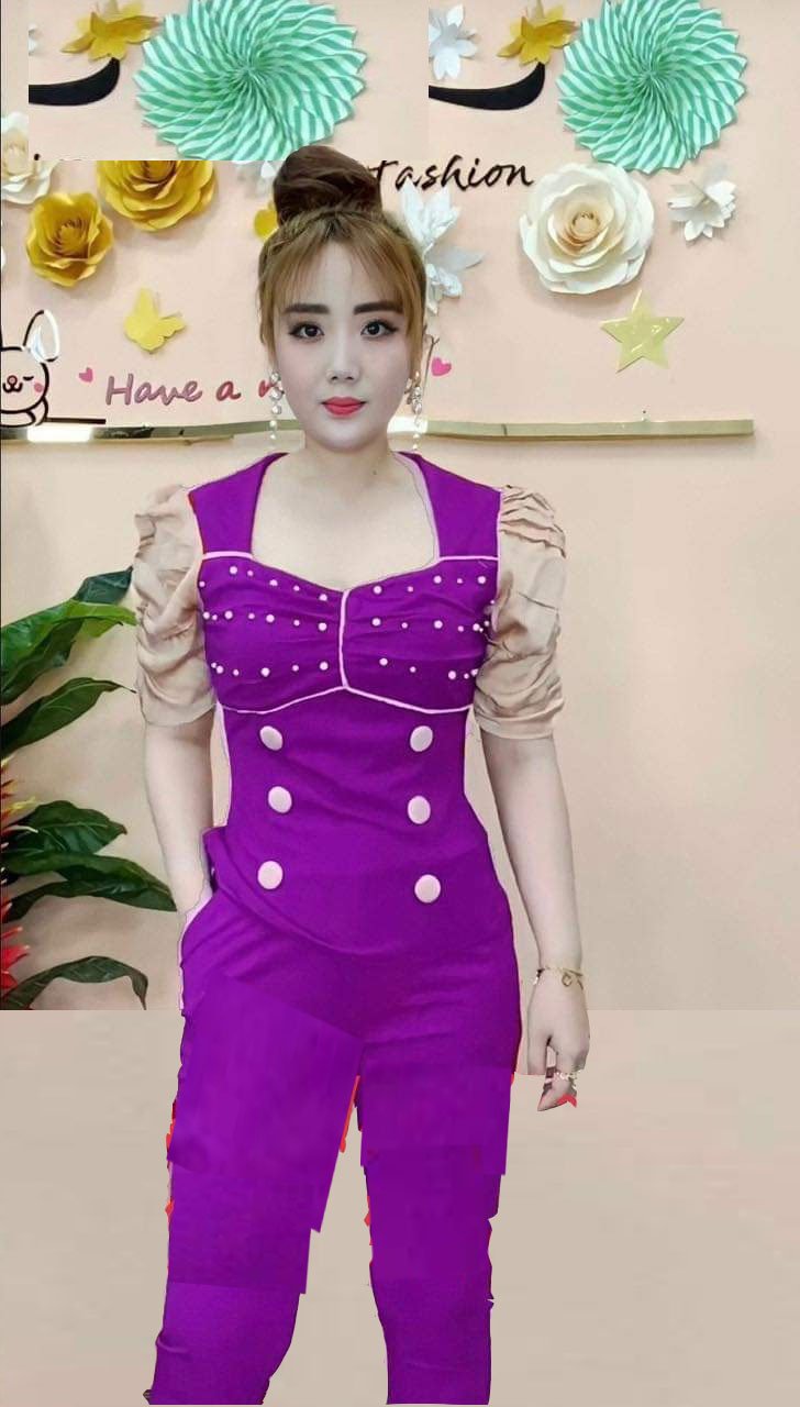 Set bộ nữ quần dài chất liệu thun cát hàn