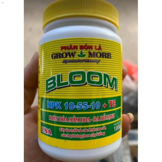 GrowMore Bloom NPK 10-55-10 +TE 100gr - Phân bón lá Grow More kích thích ra hoa và phát triển bộ rễ