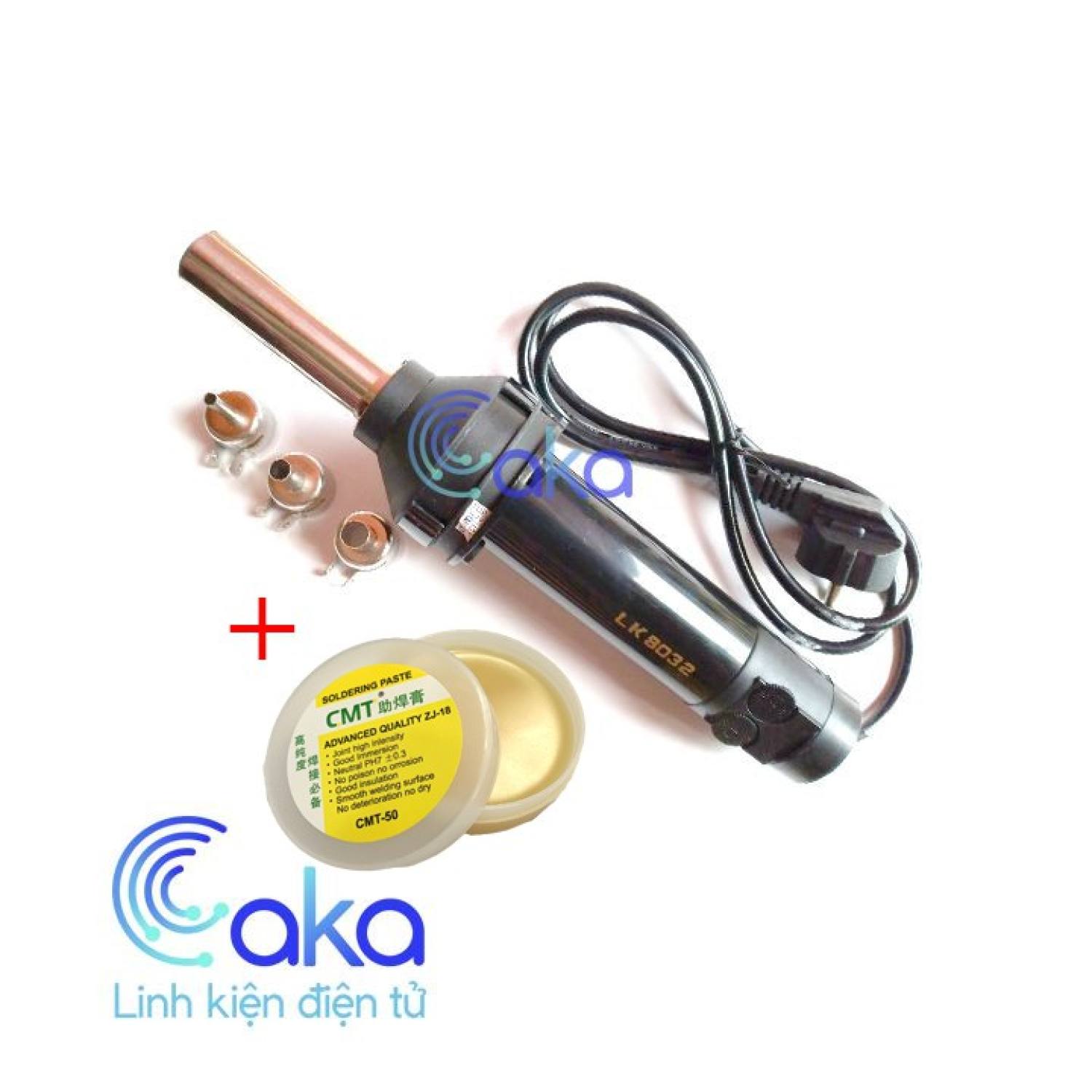 Máy khò cầm tay 8032 kèm mỡ hàn
