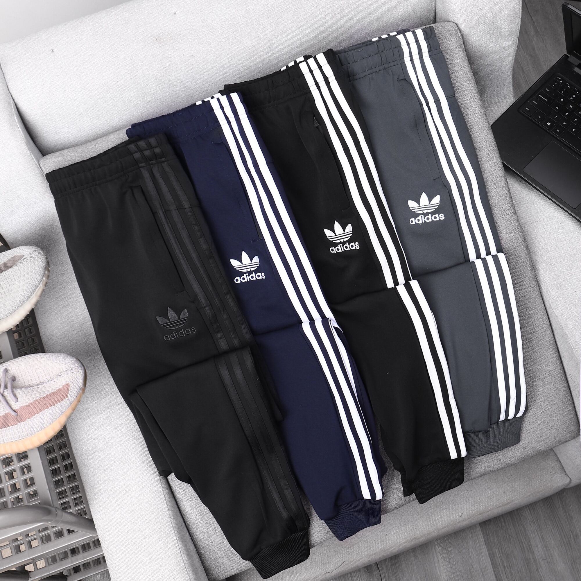 Quần Jogger Adidass poly 2 da xịn full tem tag chuẩn hãng