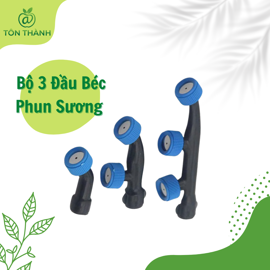 Đầu béc phun sương tưới cây, phun ruộng lúa, cây trồng, ...
