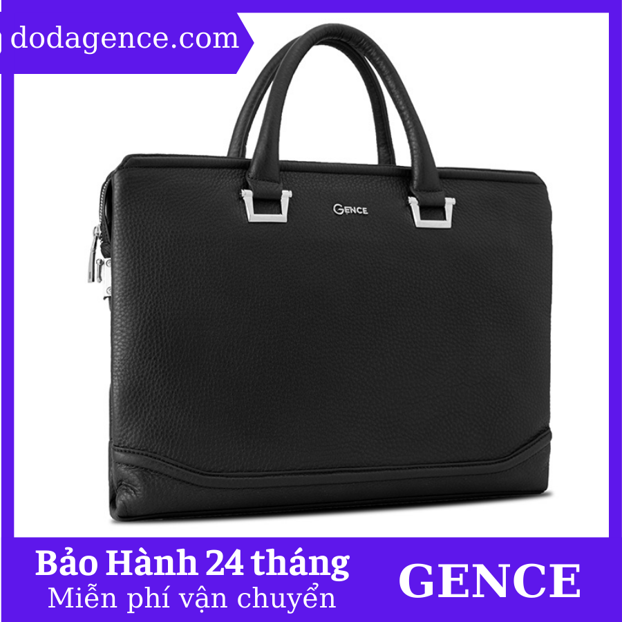 Túi xách, cặp thời trang nam công sở da bò cao cấp mill gce14 đen