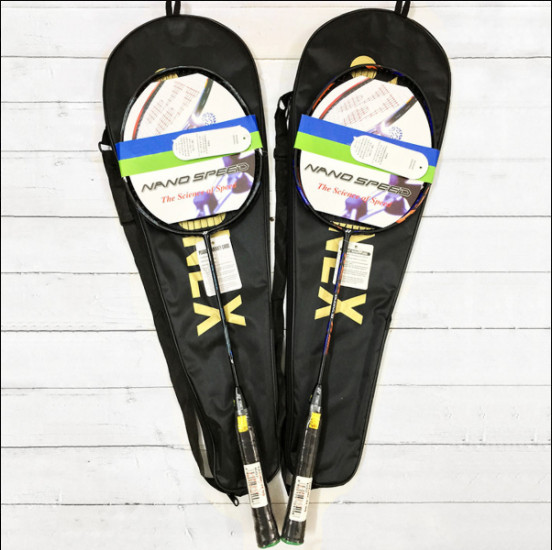 Combo 2 vợt cầu lông yonex đan cước, kèm bao vợt và quấn cán