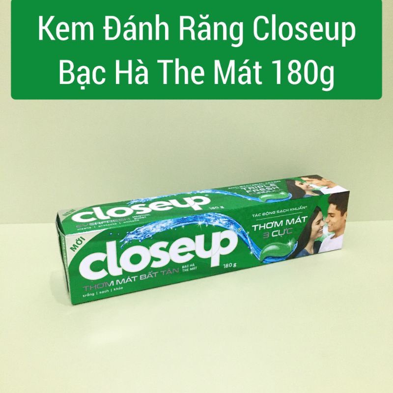 Kem đánh răng closeup thơm mát bất tận hộp 180g