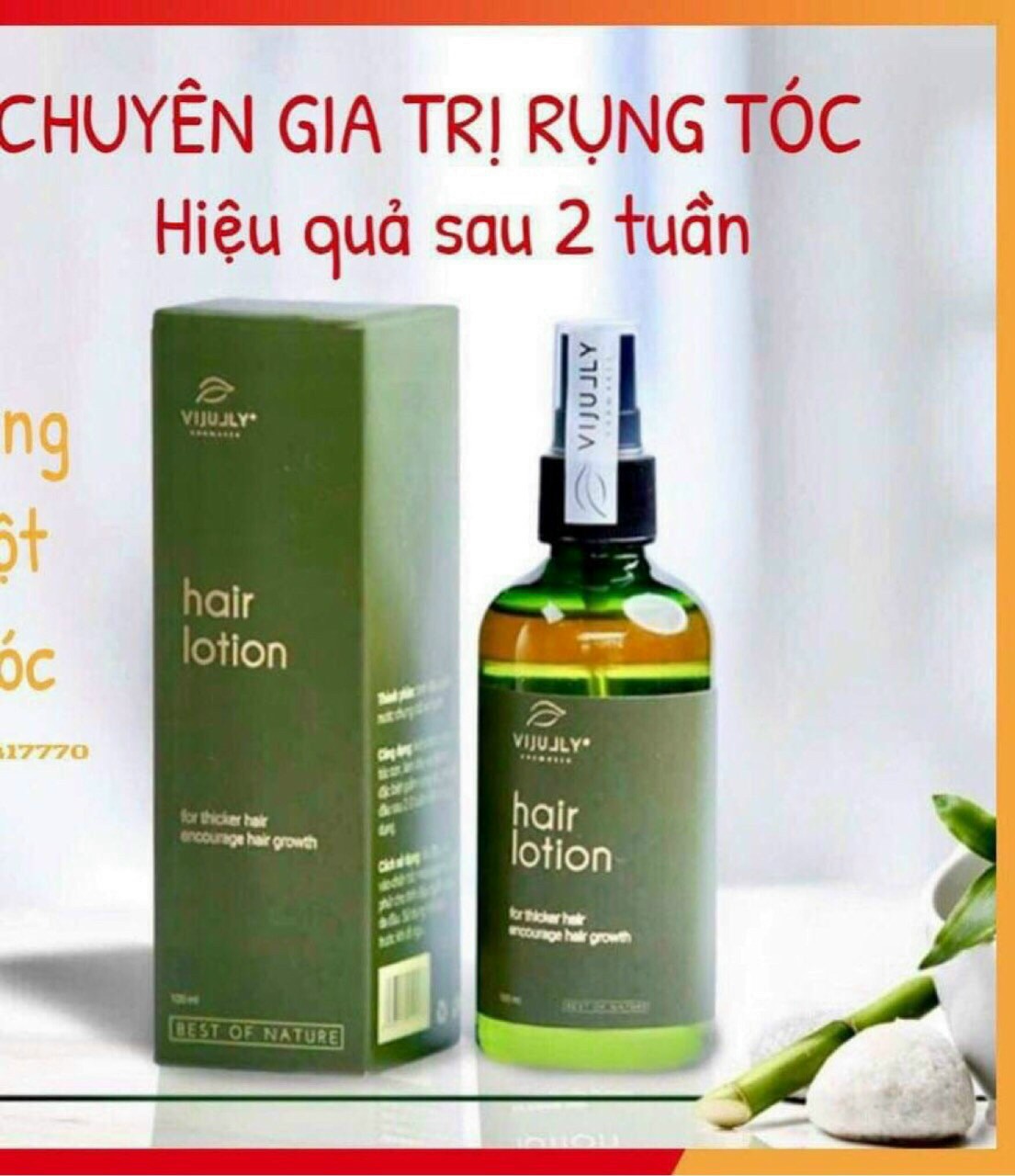 XỊT DƯỠNG  HAIR LOTION  KÍCH THÍCH MỌC TÓC, TRI HÓI, NGĂN RỤNG TÓC HIỆU QUẢ