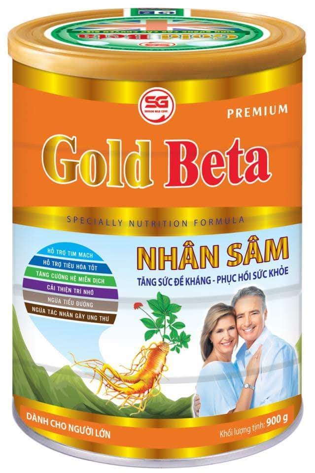 [HCM][sữa chính hãng] Sữa Gold Beta Nhân Sâm 900g - Combo 2 hộp Sữa Dành Cho Người Già Tăng Sức Đề Kháng và Phục Hồi Sức Khỏe.Sữa Dành Cho Người Già-Tiểu Đường - ĐL SG Milk