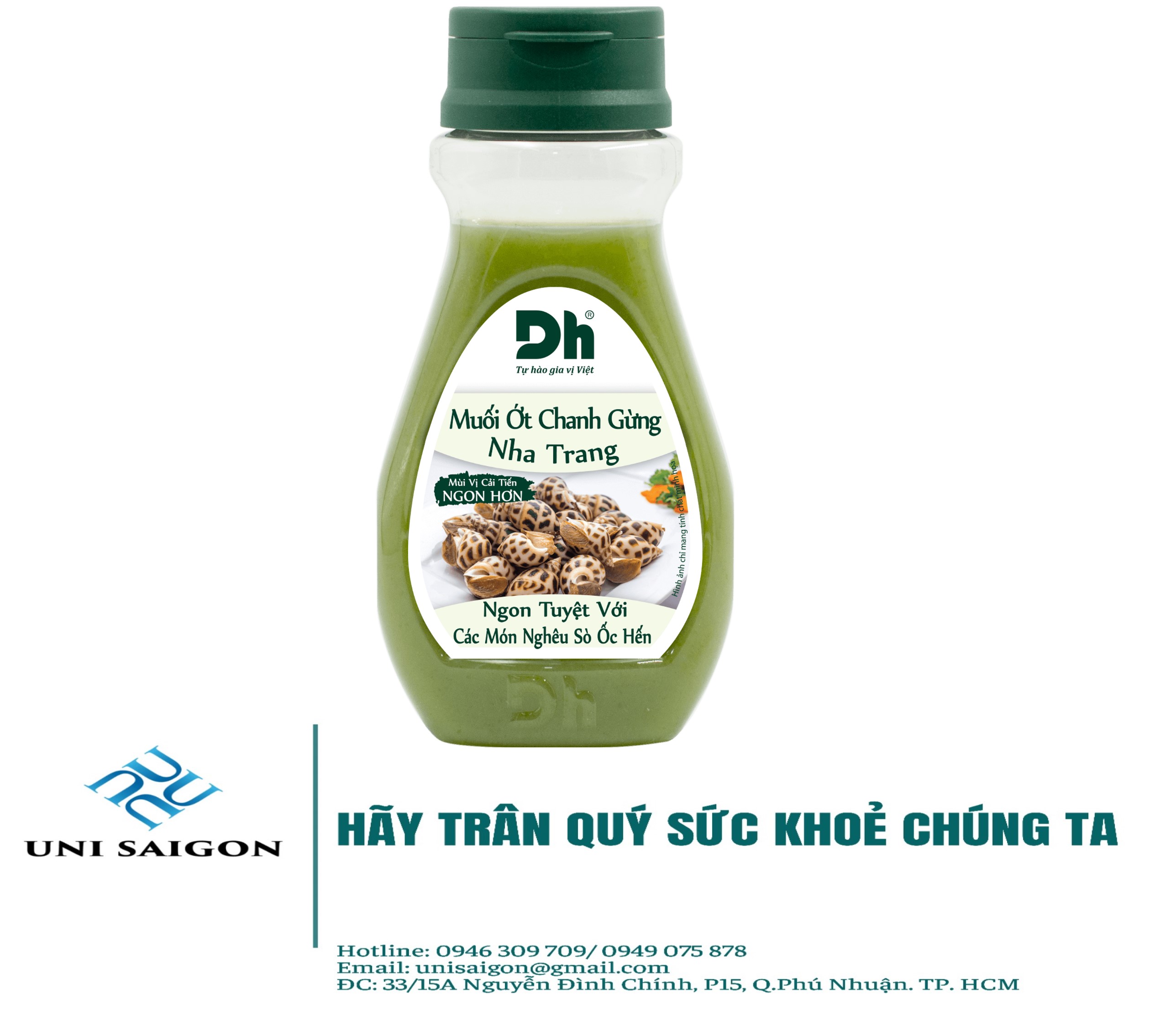 Hũ Muối ớt chanh gừng Nha Trang (200G) - Thương hiệu DH Foods