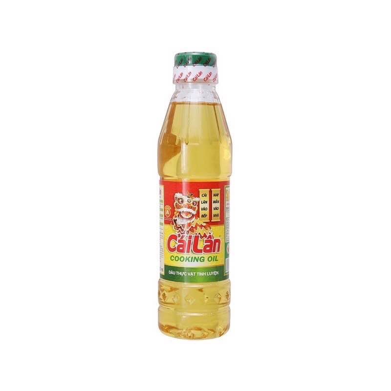 CHAI DẦU ĂN 400ML THỰC VẬT TINH LUYỆN CÁI LÂN (DATE MỚI 24 THÁNG) BÁCH HÓA UY TÍN