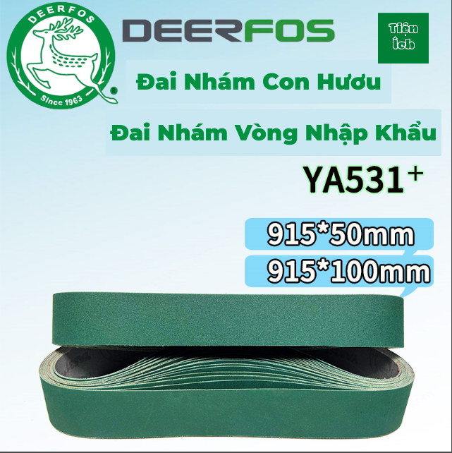 Đai nhám vòng thương hiệu hươu hàn quốc ya531 915*50 độ nhám từ #120 #400 #600 #1000 #3000