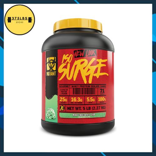 Iso surge mutant 5 lbs hydrolyzed whey protein isolate , 76 servings