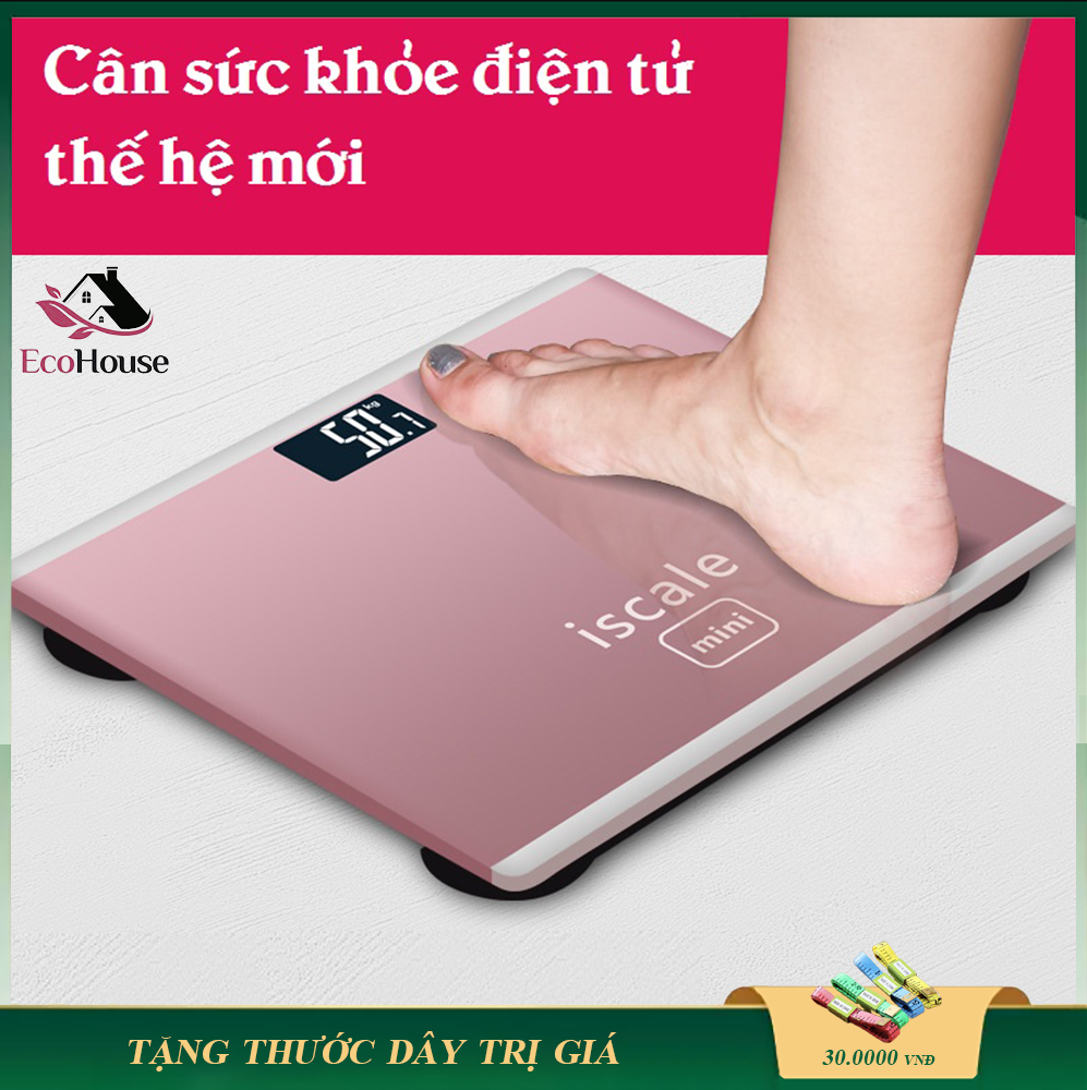 Cân sức khỏe gia đình điện tử , cân điện tử mini, bền tốt, độ chính xác cao, chịu lực đến 180kg, bảo hành 3 tháng, lỗi đổi mới trong 7 ngày đầu nhận hàng