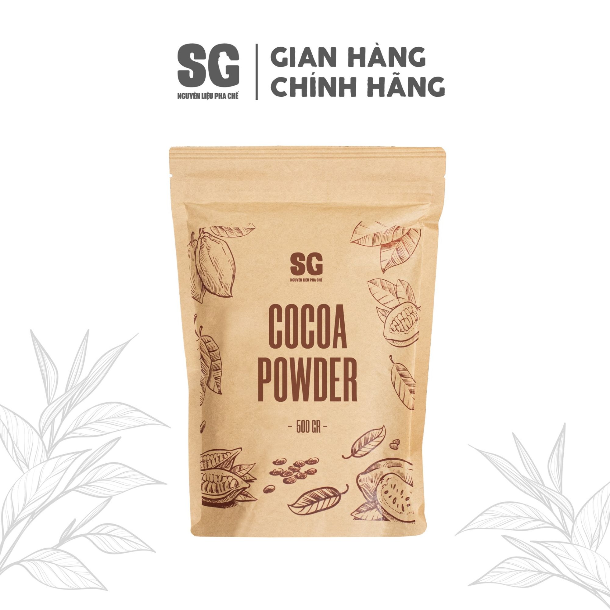 Bột cacao đắng 500g nguyên chất 100% | nguyên liệu pha chế sg