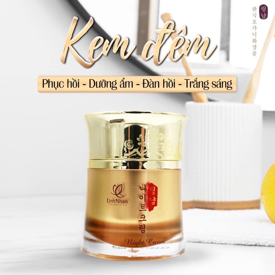 [HCM]Kem đêm cao cấp chính hãng Linh Nhâm (Night Cream) tái tạo làn da đẹp không tuổi xóa mờ nếp nhăn cho bạn làn da mịn màng tươi trẻ đầy sức sống