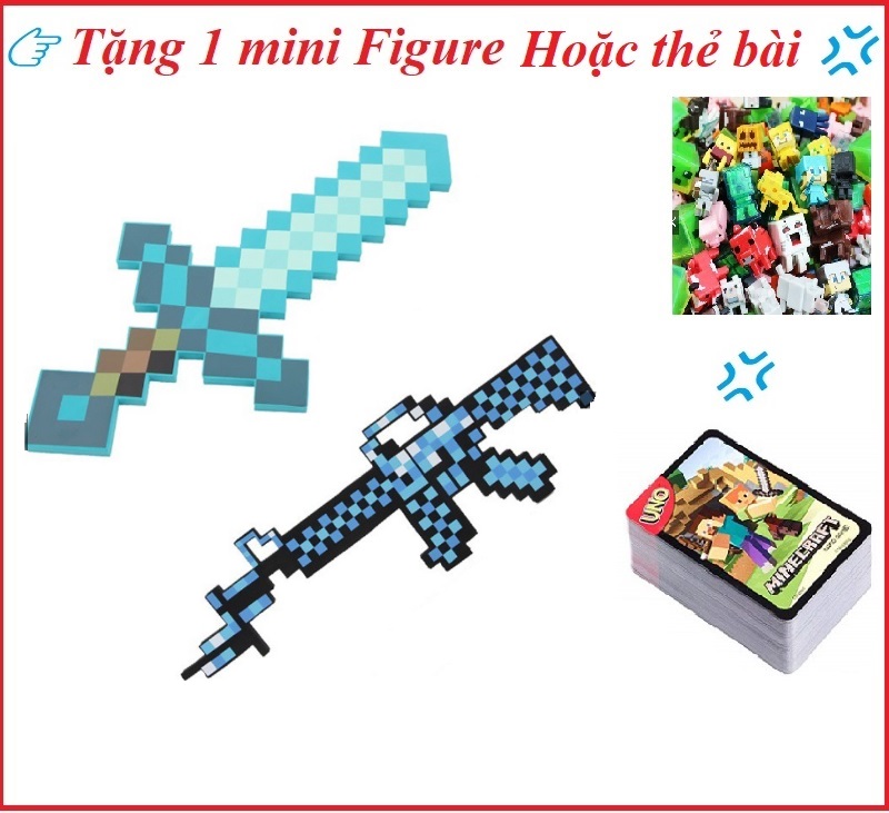 [HCM]Combo kiếm sung minecraft kim cương