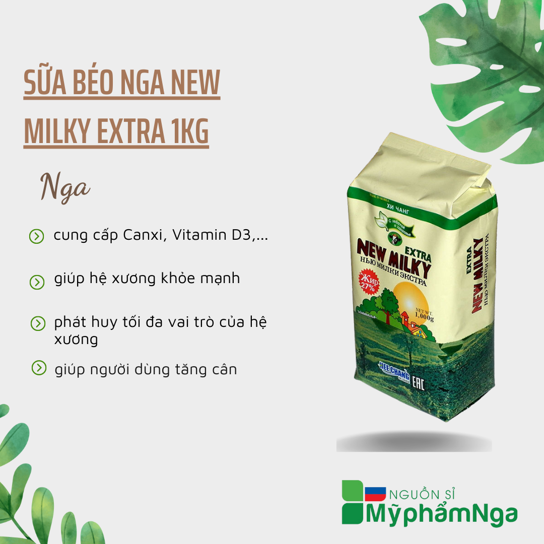 Sữa béo Nga New Milky Extra 1kg