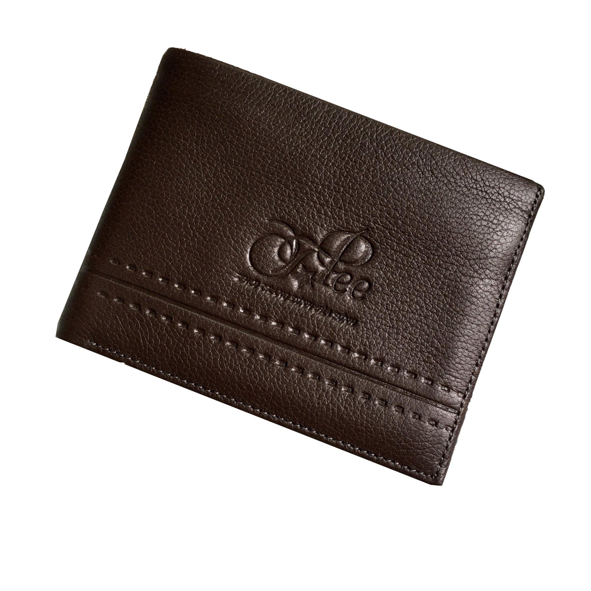 Bóp Ví Da Nam TOPEE - Thiết Kế Trẻ Trung Lịch Lãm (Nâu/đen) (Full Hộp)