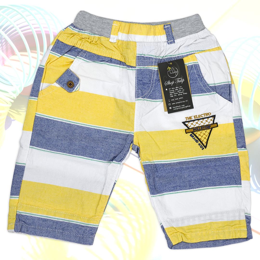 Quần short kaki lưng thun cho bé trai size nhí