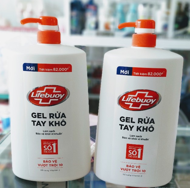 Gel Rửa Tay Khô Lifebuoy 1.1 L bảo vệ vượt trội 10