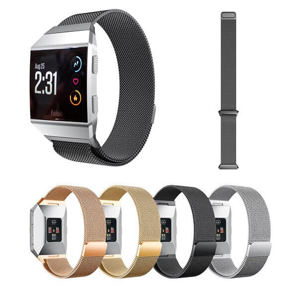 Dây Kim Loại Thép Không Gỉ 316L Milanese Loop Stainless Steel Dành Cho Đồng Hồ Thông Minh Fitbit Ionic