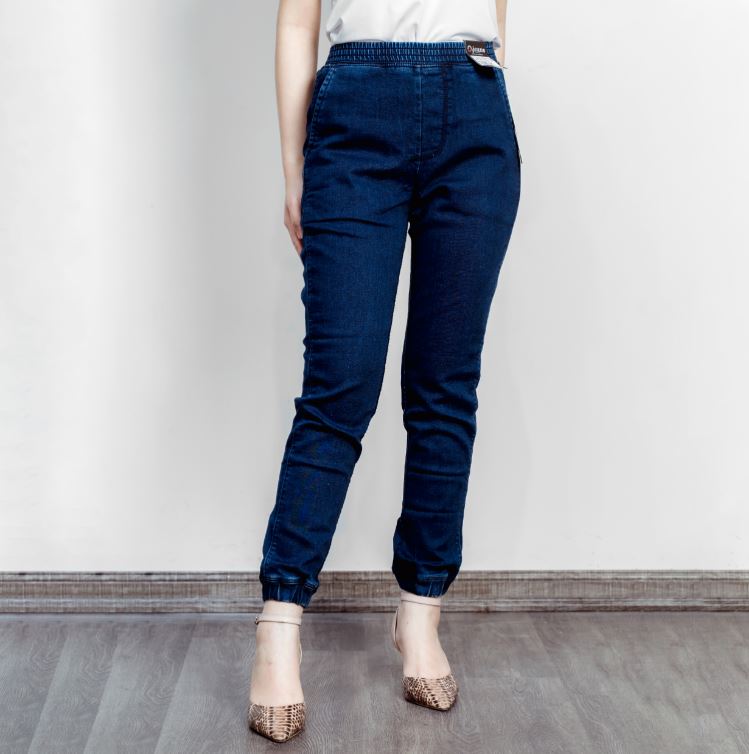 Quần Jean O.jeans - Bo Ống Cạp Chun Nữ - QJD50012FW