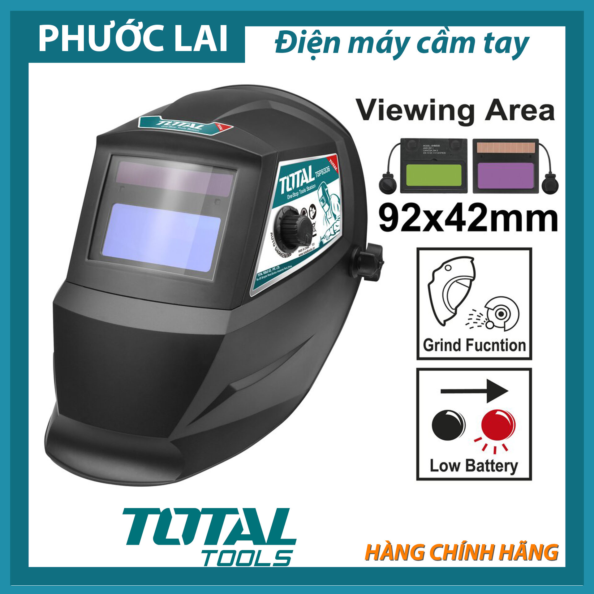 Mặt nạ hàn tự động tối total tsp9306