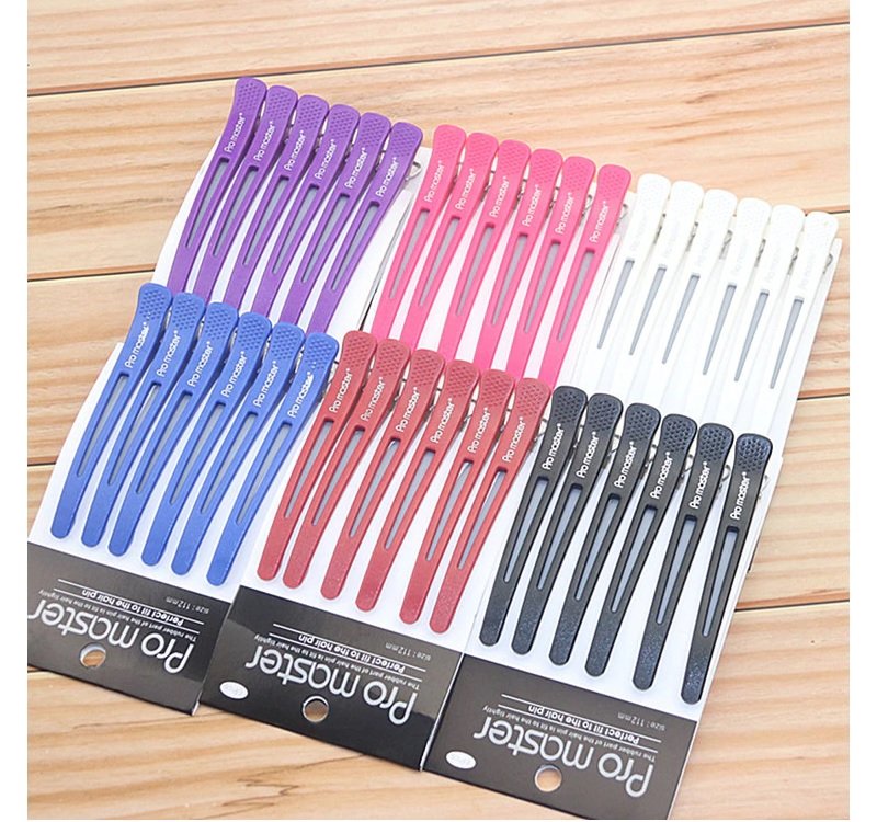 Vỉ 6 kẹp vịt chia tóc 002