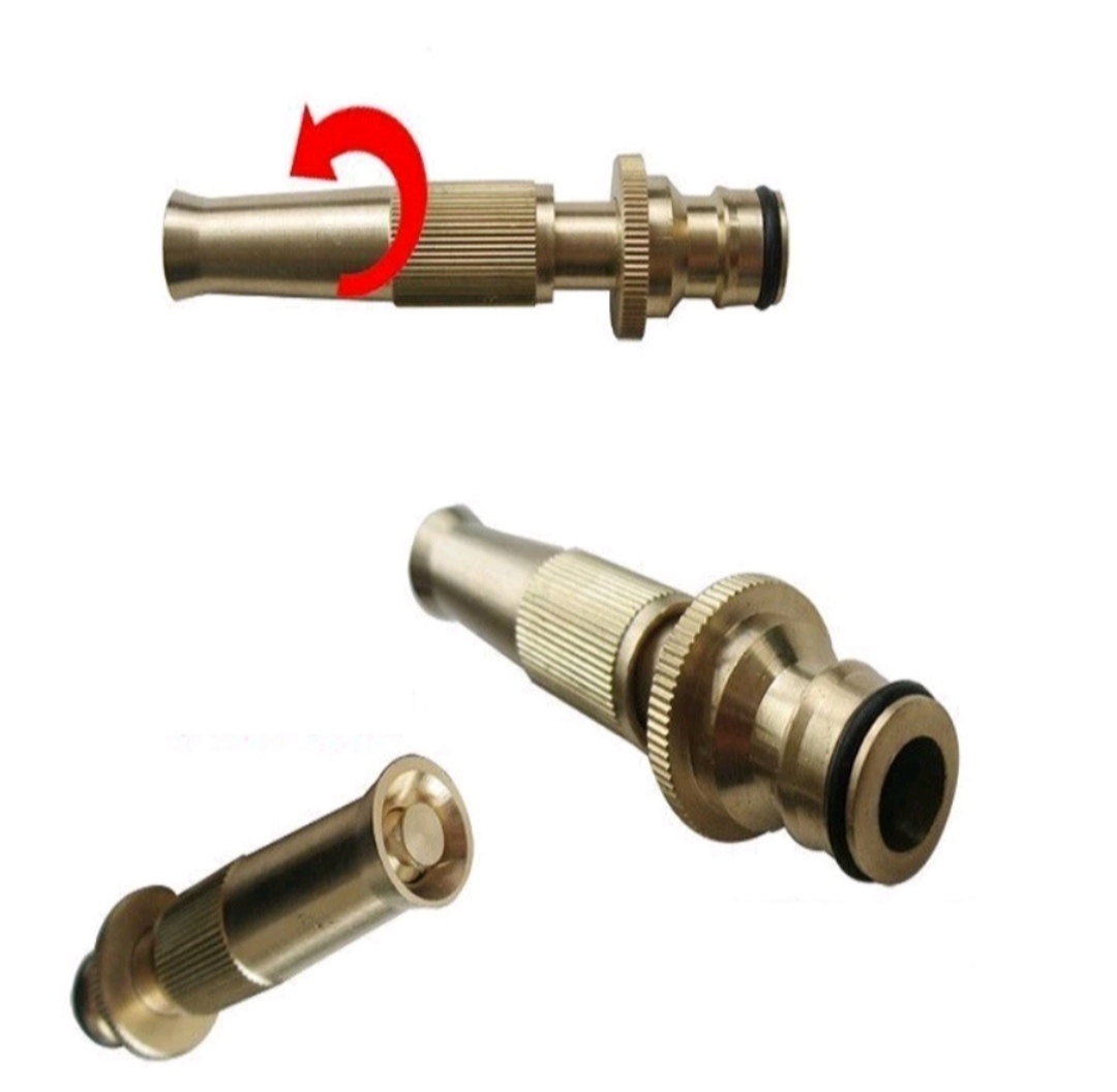 Bộ đôi. vòi xịt bằng đồng và nối ống nước mềm phi 16mm. diy395.619