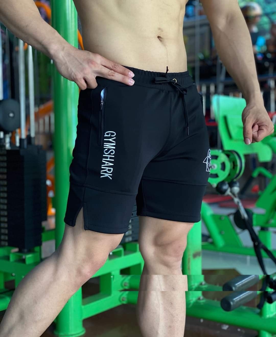 [HCM]Quần Short Tập gym nam Quần đùi gym shark thun co giản 4 chiều rất tốt