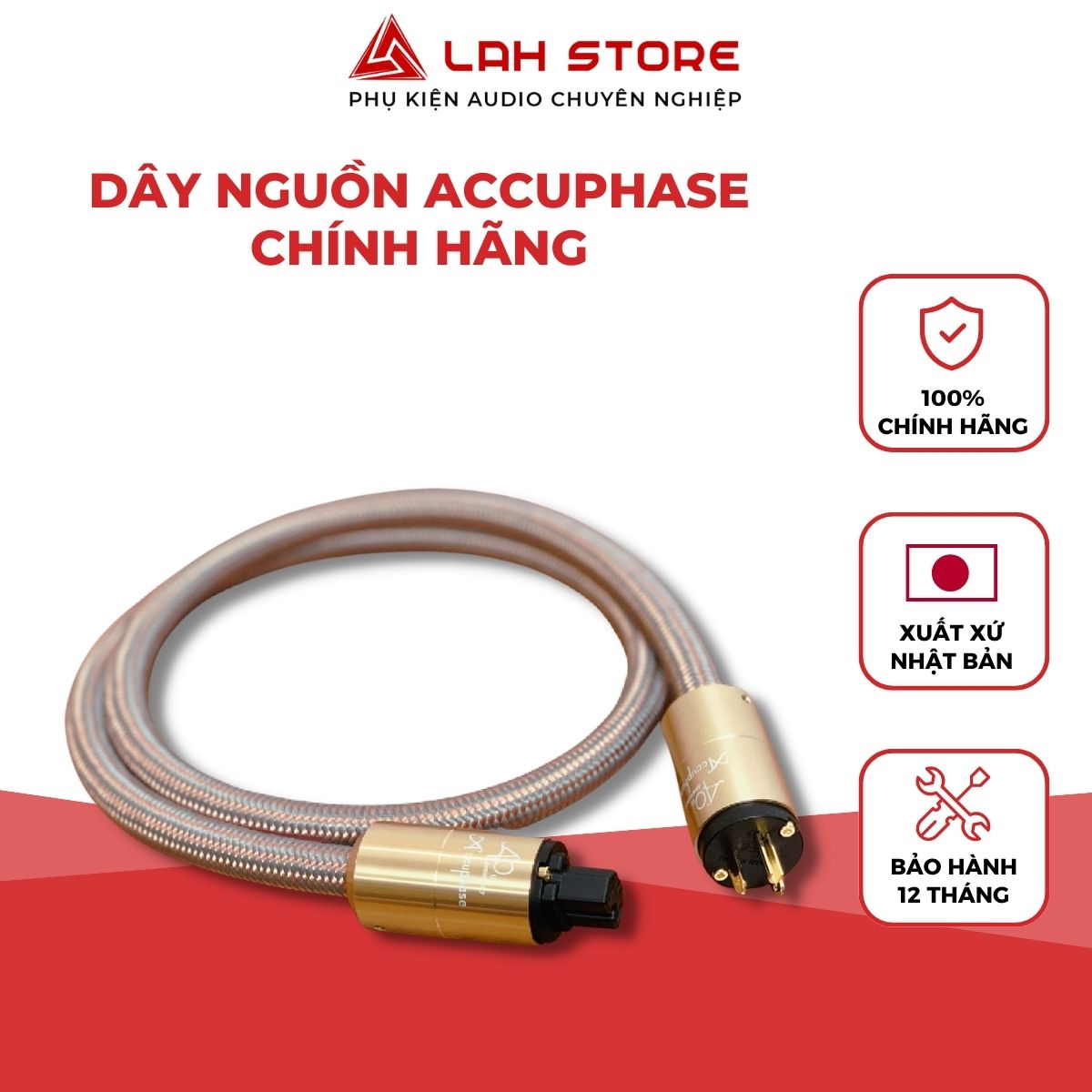 Dây nguồn Audio cao cấp Accuphase 40Th Anniversary chính hãng - LAH Store