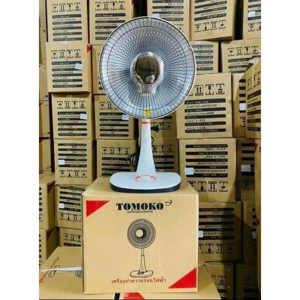 Quạt sưởi, Máy sưởi TOMOKO 900w, xoay góc rộng, ba chế độ sưởi, làm nóng nhanh