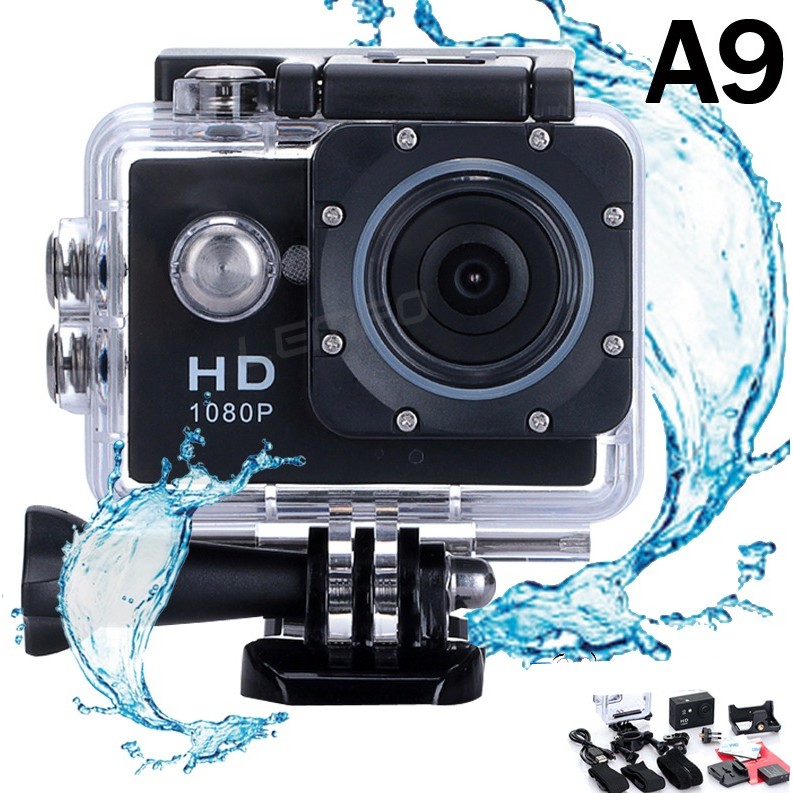 Camera hành trình 2.0 FULL HD 1080P Cam A9 chống nước Sieu hot camera hanh trinh 4k 20 full hd 1080p cam a9 camera hanh trinh chong nuoc chong bui chong rung lay net tu dong camera hanh trinh xe may phuot che do can bang sang tu dong wdr co the quay ro ne