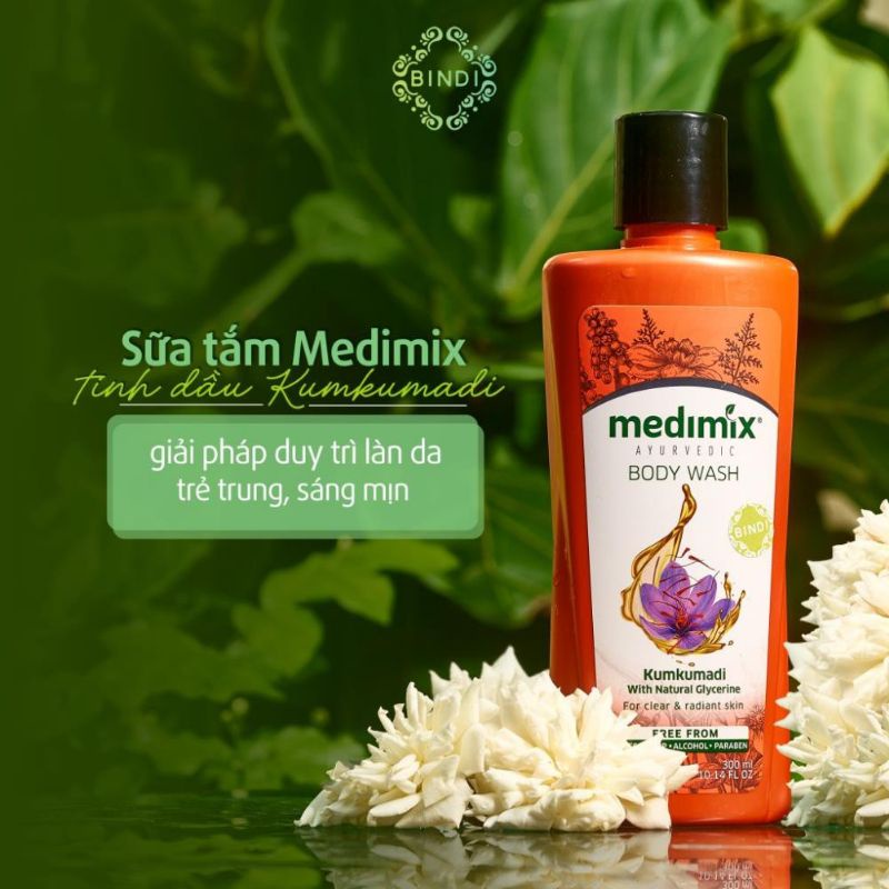 Sữa tắm Medimix tinh dầu Kumkumadi Nghệ Tây