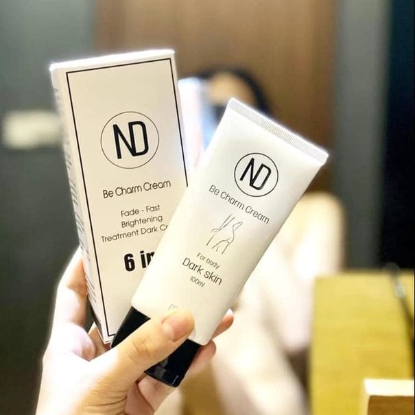 Kem bôi giảm thâm mông,nhũ hoa, bẹn, nách... be charm nd cream 6in1 tuýp 100ml