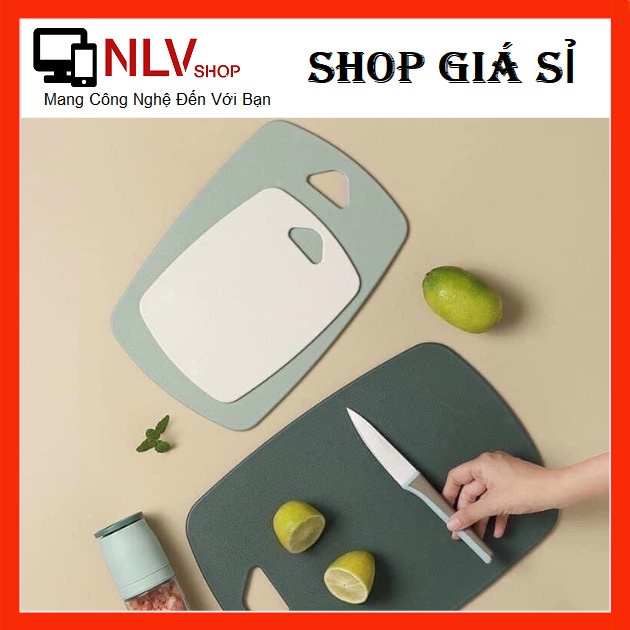 Set thớt 3 món kháng khuẩn plastic Ecco 5D chống sước, chống trơn, sạch sẽ - Việt Lâm