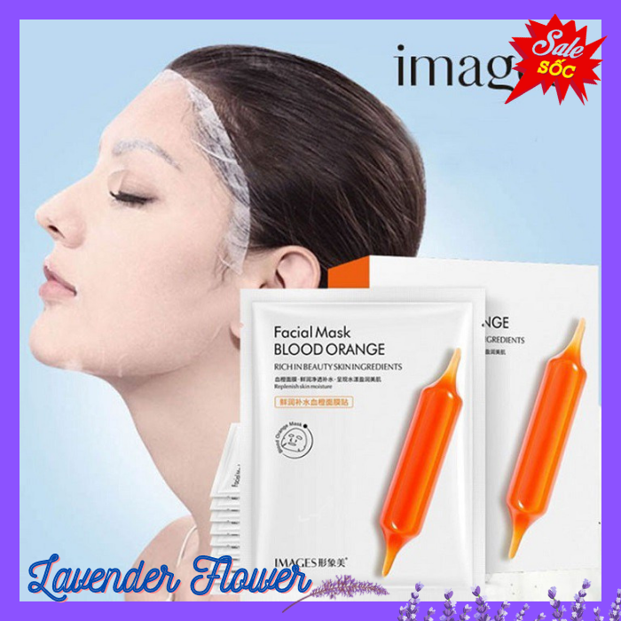 [XẢ HÀNG] Combo 20 mặt nạ giấy dưỡng trắng da Images chiết xuất cam đỏ mặt nạ dưỡng ẩm mặt nạ giấy nội địa Trung mask cấp ẩm dưỡng trắng và giảm mụn