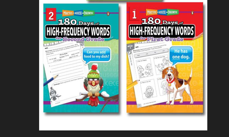 180 day High Frequency Words level 1,2