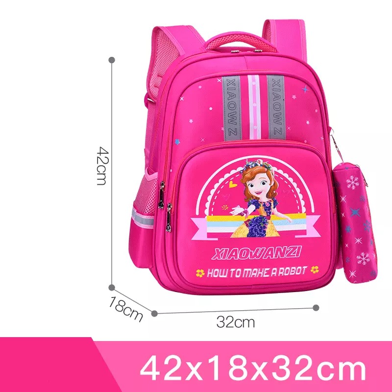 [Chọn màu] Cặp sách Balo trang nhã chống gù lưng chống thấm nước cho bé gái tiểu học, trung học, ba lô học sinh cấp 1, cấp 2 cao cấp TẶNG KÈM HỘP (TÚI) đựng bút, dụng cụ học tập, cặp sách nhiều ngăn công chúa