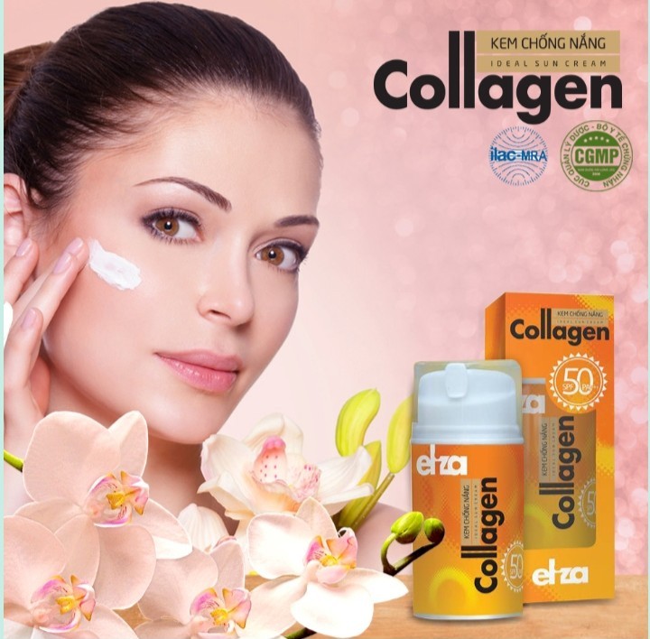 Kem chống nắng nâng tông eliza collagen sps 50 pa+++