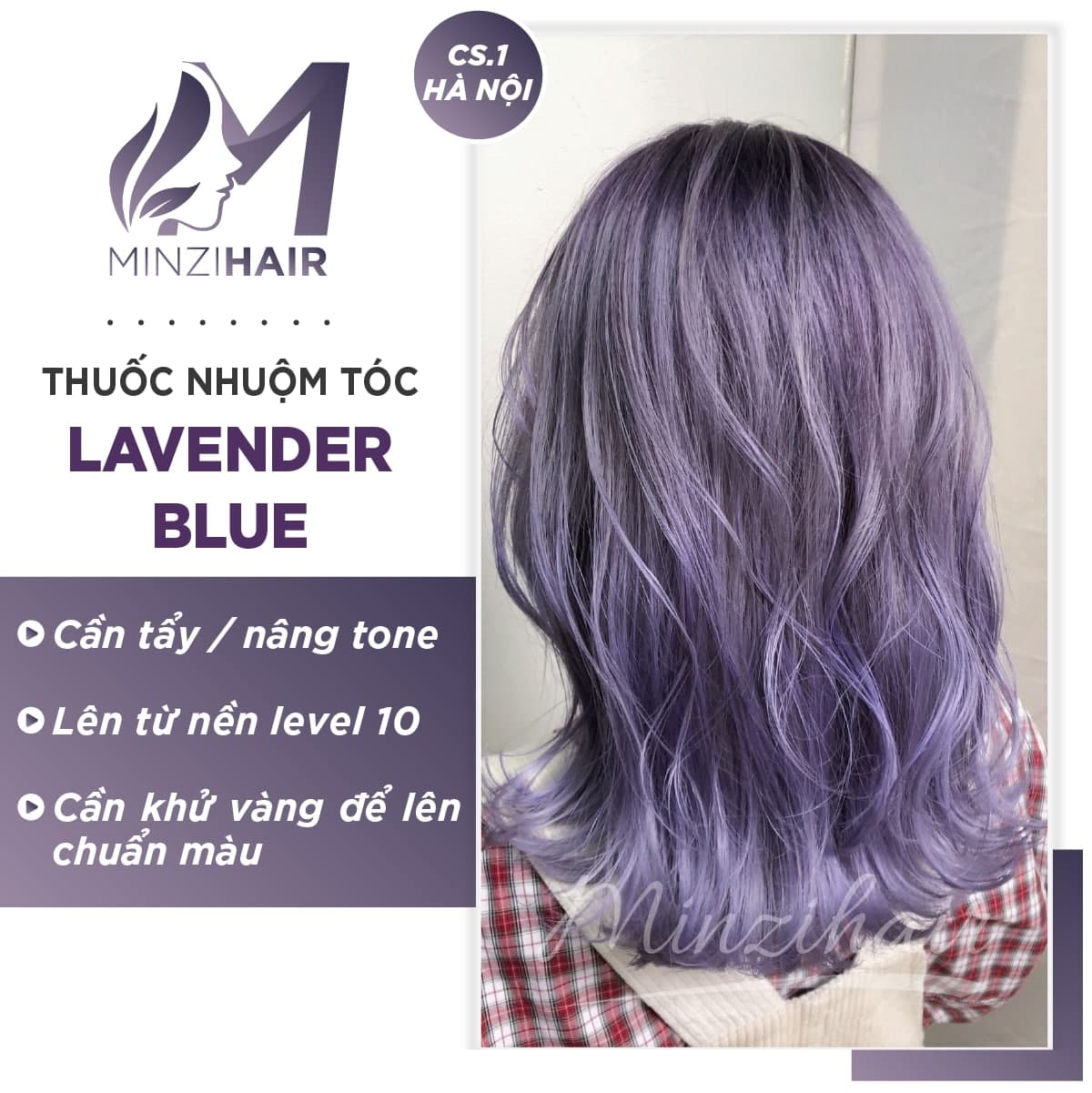 Top 73 về nhuộm tóc màu tím lavender  damrieduvn